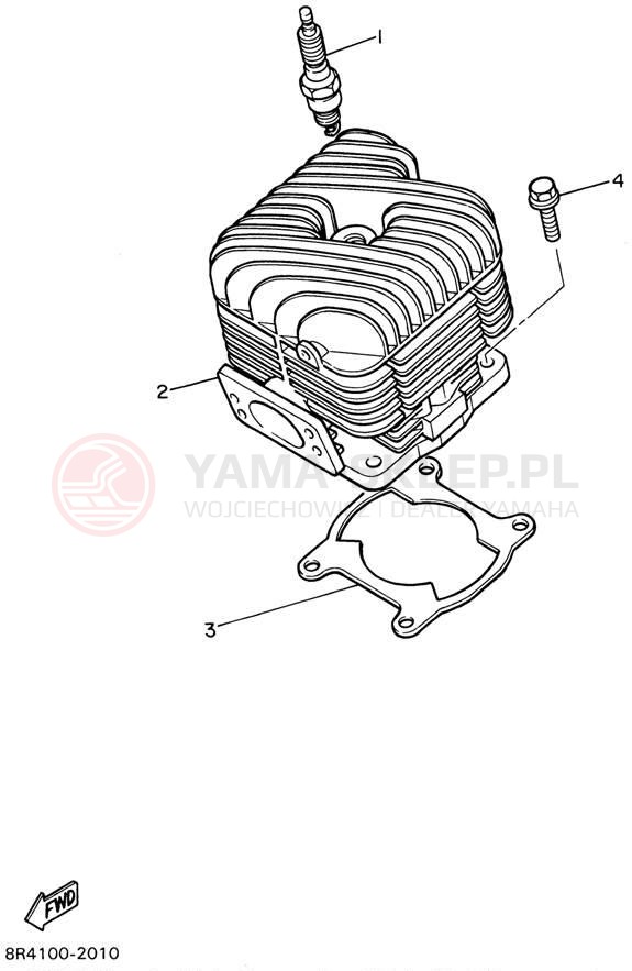 Schemat "cylinder" do Yamaha BRAVO LT BR250TD