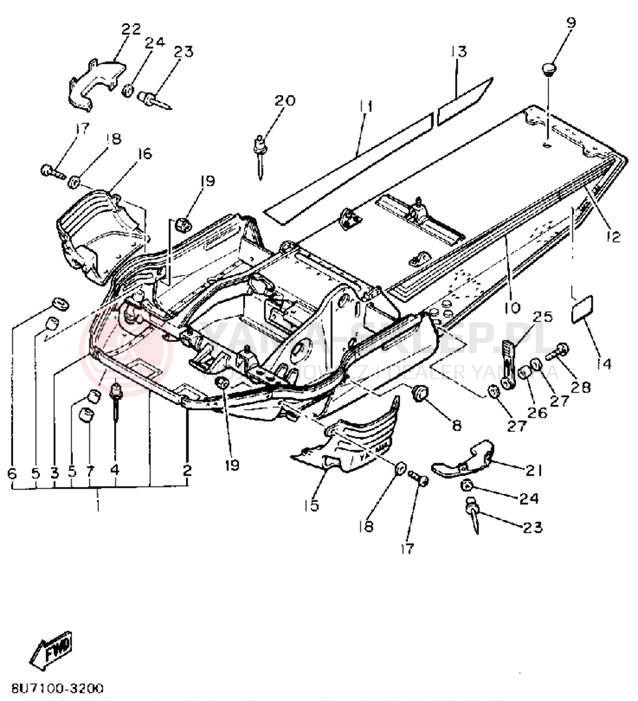 Schemat "rama" do Yamaha SRV SR540G