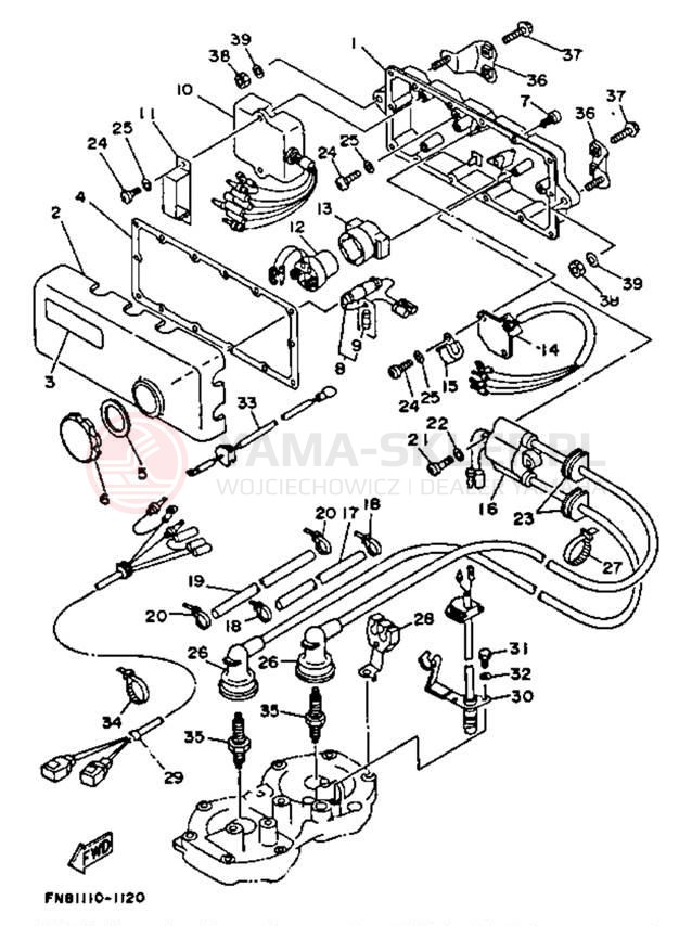 Schemat "układ elektryczny" do Yamaha WRB650P_62