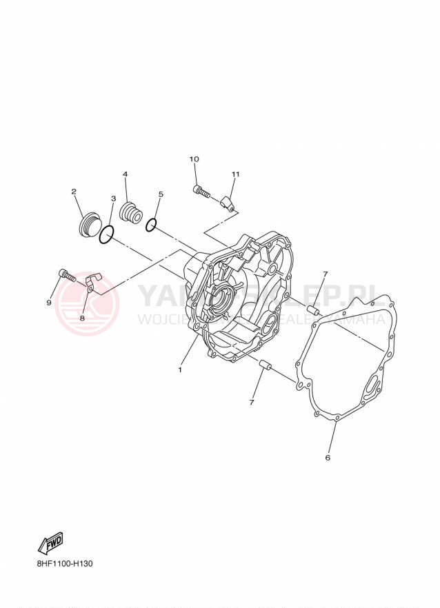Schemat "Pokrywa silnika" do Yamaha RS VENTURE TF RST90PTFFB