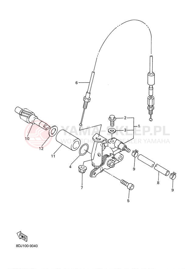 Schemat "Pompa olejowa" do Yamaha VENTURE XL VT500XLD