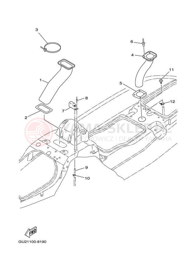 Schemat "odpowietrzenie" do Yamaha XL700 XL700Y