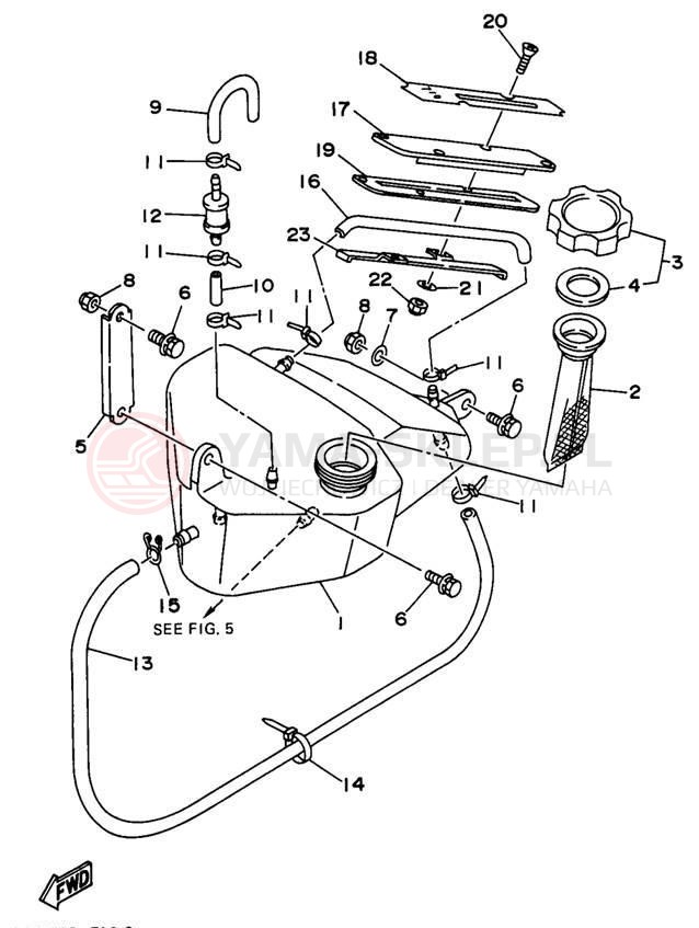 Schemat "Miska olejowa" do Yamaha WAVE RUNNER III WRA650U