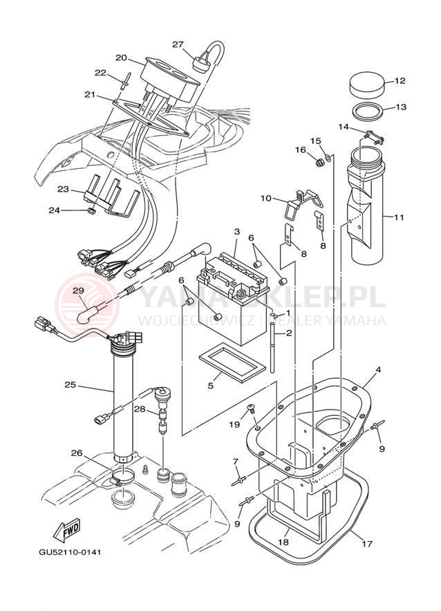 Schemat "układ elektryczny" do Yamaha SUV1200 SV1200C