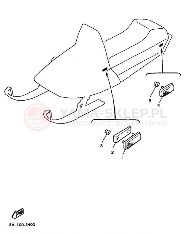 Schemat "układ elektryczny" do Yamaha PHAZER MOUNTAIN LITE PZ480STB