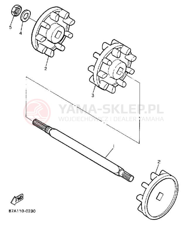 Schemat "Układ napędowy" do Yamaha SNOSPORT SV125P