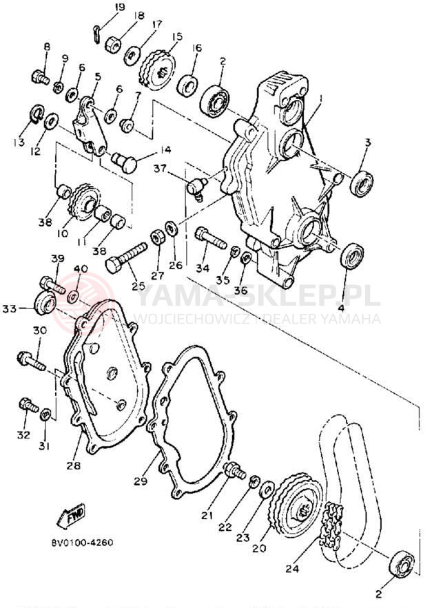 Schemat "Układ napędowy" do Yamaha PHAZER PZ480L