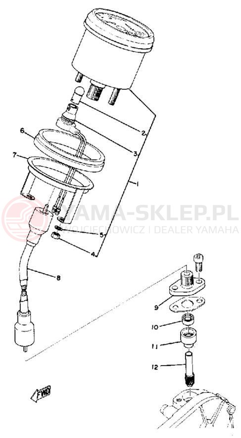 Schemat "licznik" do Yamaha PR440