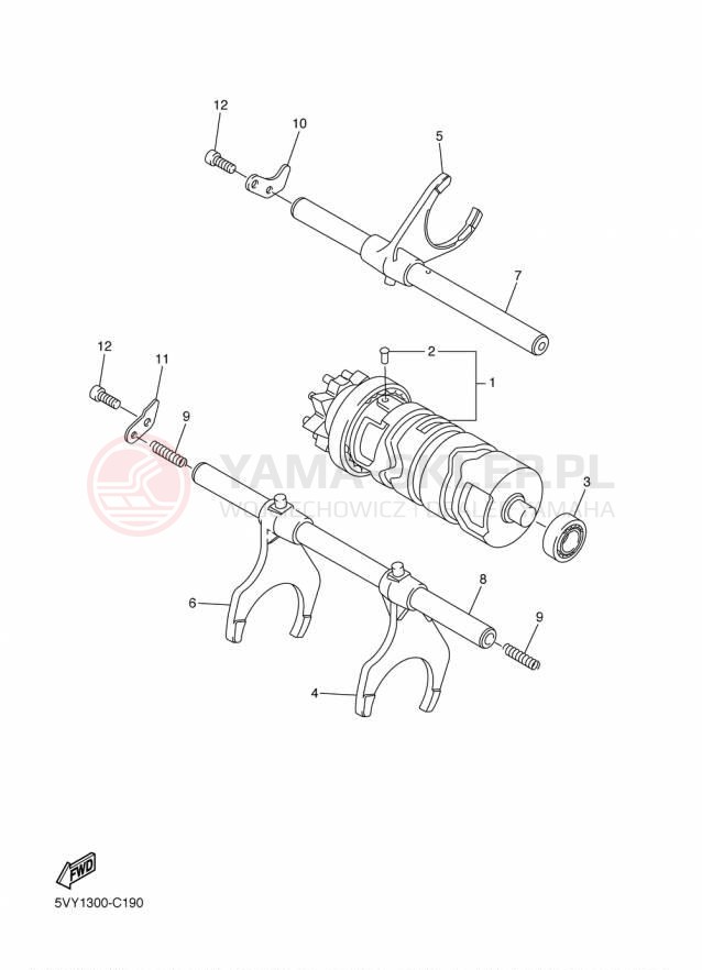 Schemat "Wodziki, automat" do Yamaha FZS1 FZS10FGY/FZS10FCGY