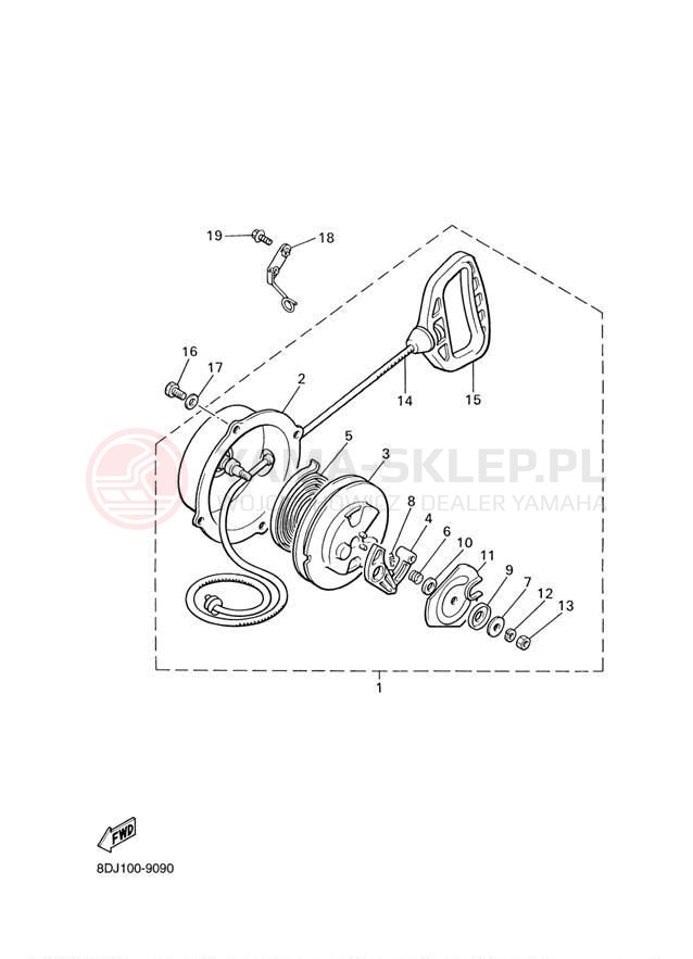 Schemat "rozrusznik" do Yamaha PHAZER 500 PZ500D
