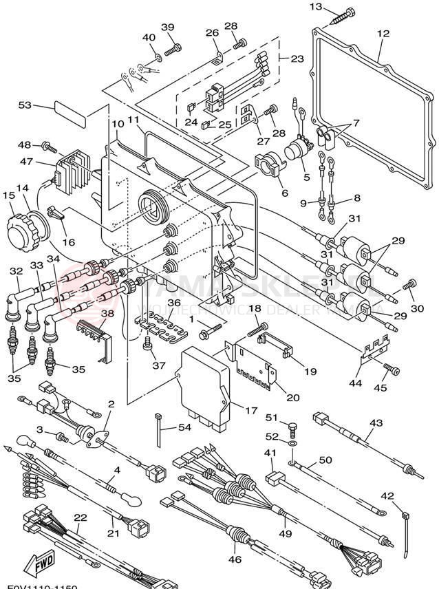 Schemat "układ elektryczny" do Yamaha XLT1200 XA1200AZ