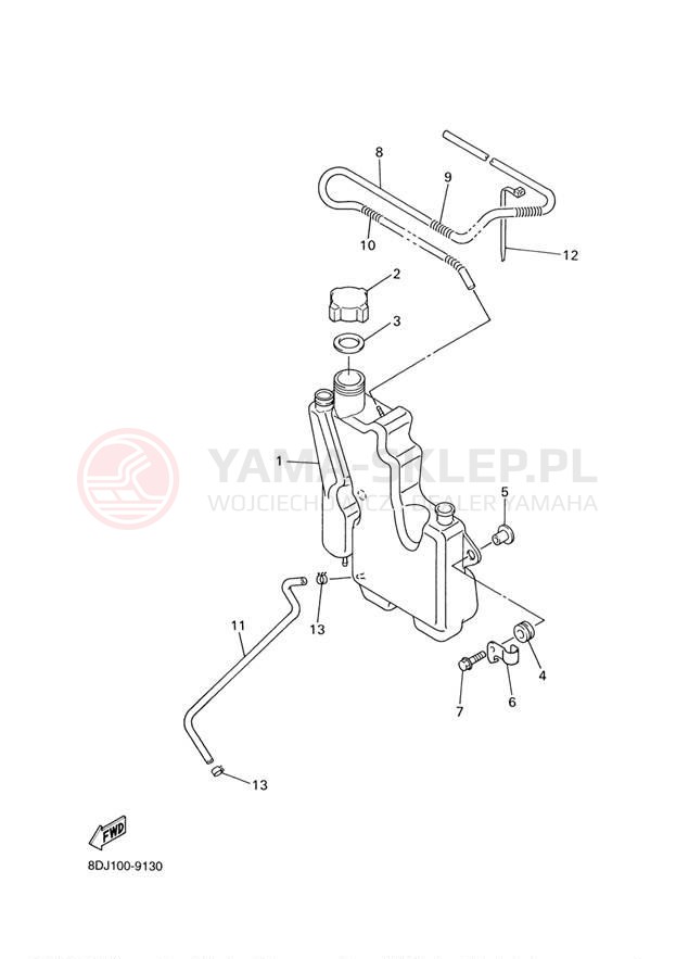 Schemat "Miska olejowa" do Yamaha VT500XLF