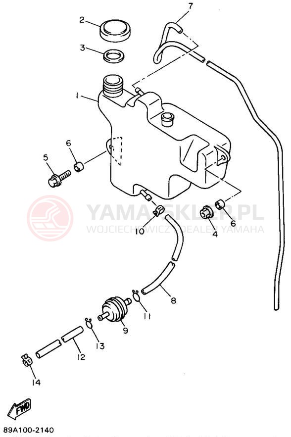 Schemat "Miska olejowa" do Yamaha VMAX-4 VX750U