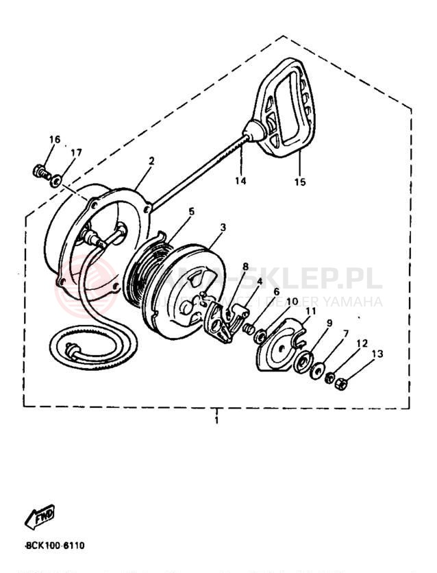 Schemat "rozrusznik" do Yamaha PHAZER SS ELECTRIC PZ480EB