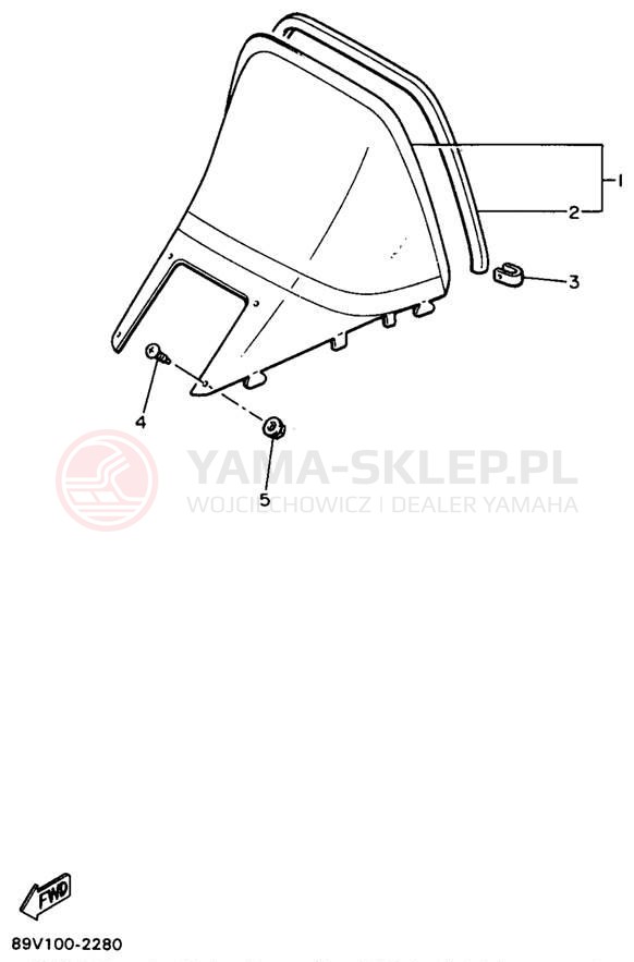 Schemat "Szyba" do Yamaha VENTURE XL VT480A