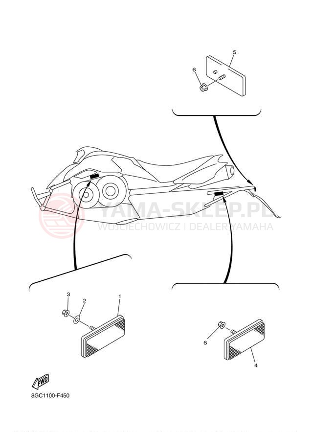 Schemat "układ elektryczny" do Yamaha PHAZER FX PZ50FXW