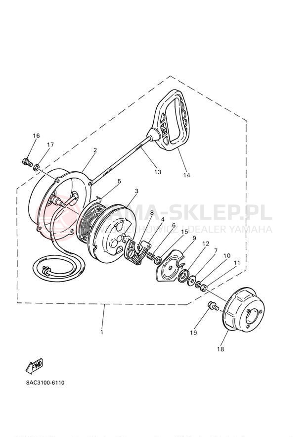 Schemat "rozrusznik" do Yamaha VK540 III VK540EJ