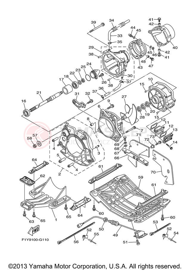 Schemat "JET UNIT" do Yamaha FX1000AG