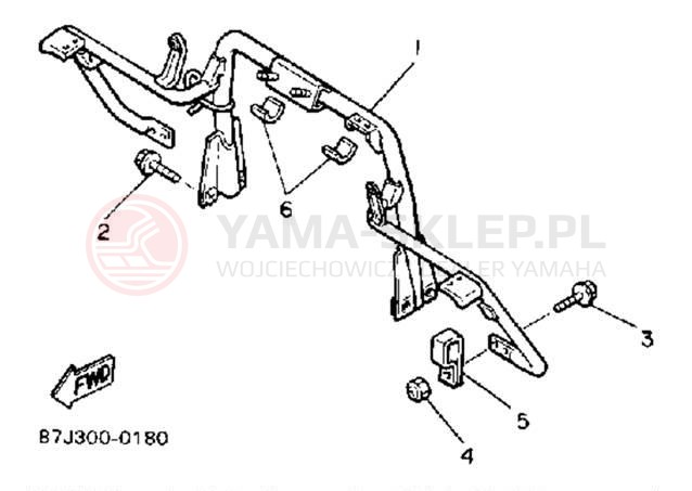 Schemat "STEERING GATE" do Yamaha PHAZER II PZ480P