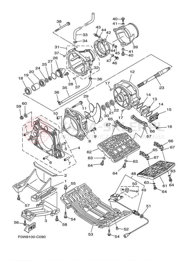Schemat "JET UNIT" do Yamaha GP800R GP800AC