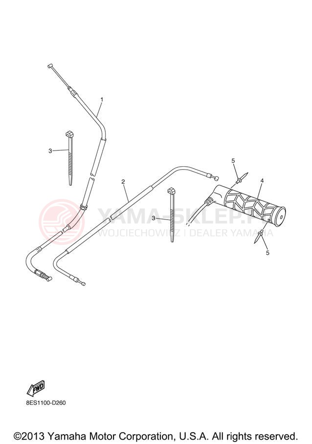 Schemat "Układ chlodzenia" do Yamaha RS VENTURE RST90XR/RST90GTXS