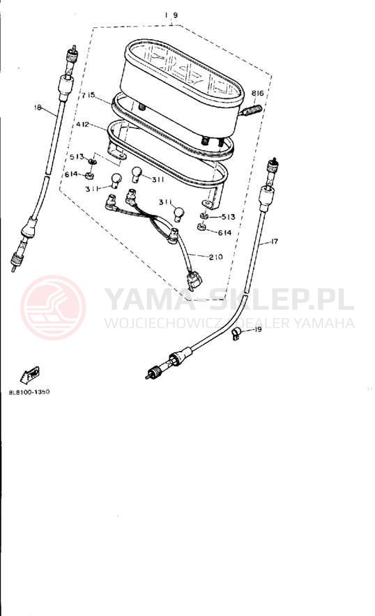 Schemat "Prędkościomierz" do Yamaha SRV SR540G