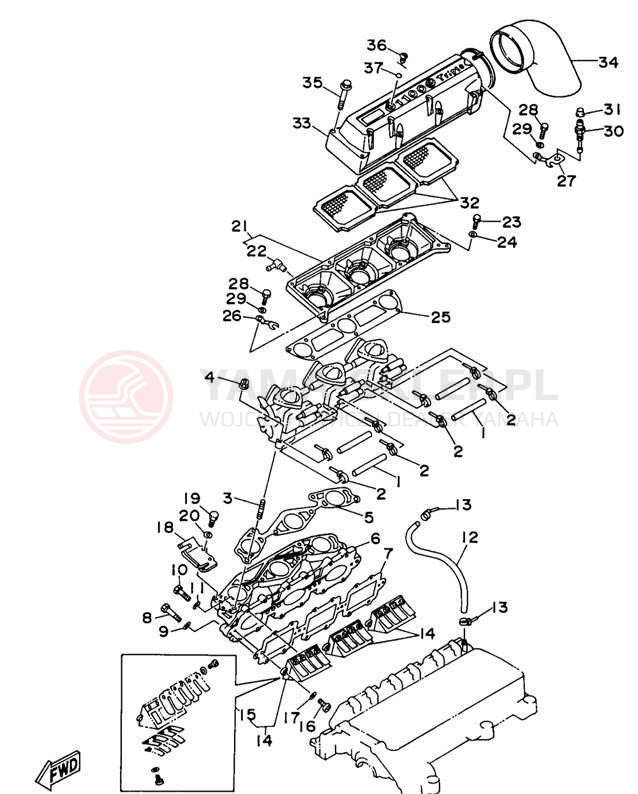 Schemat "Wtrysk paliwa" do Yamaha WAVE VENTURE 1100 WVT1100U