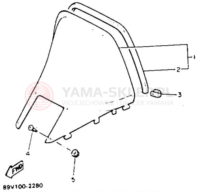 Schemat "Szyba" do Yamaha VENTURE GT VT480GTT