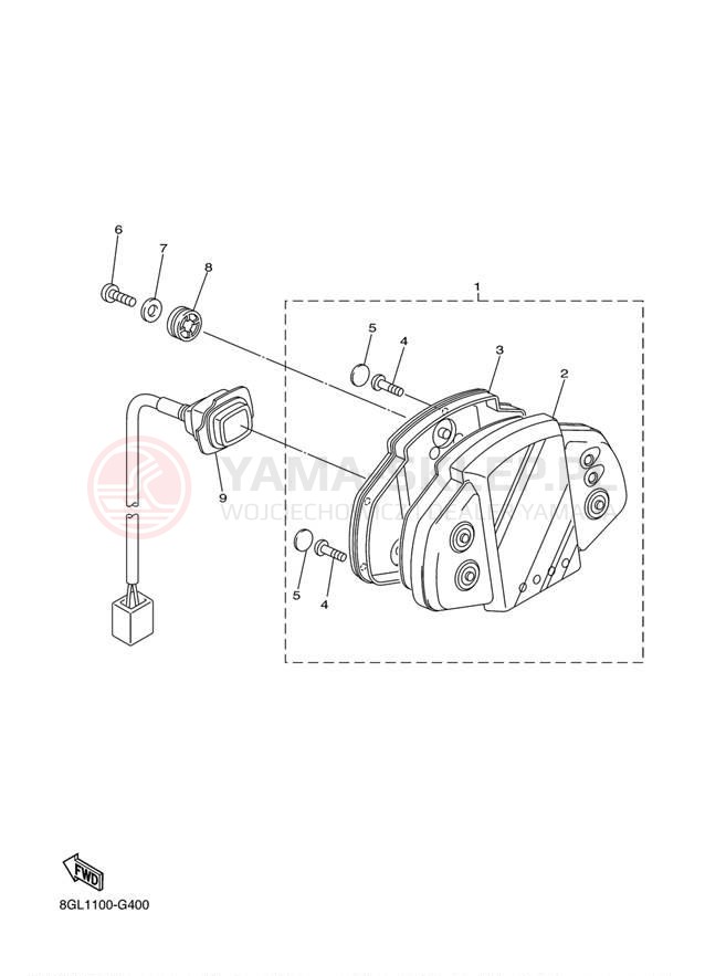 Schemat "licznik" do Yamaha FX NYTRO MTX FX10M53Z