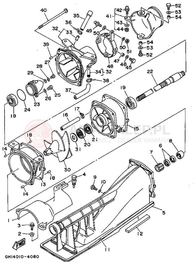 Schemat "JET UNIT" do Yamaha WAVE RAIDER RA700S