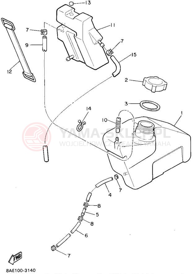 Schemat "Miska olejowa" do Yamaha BRAVO LT BR250TV