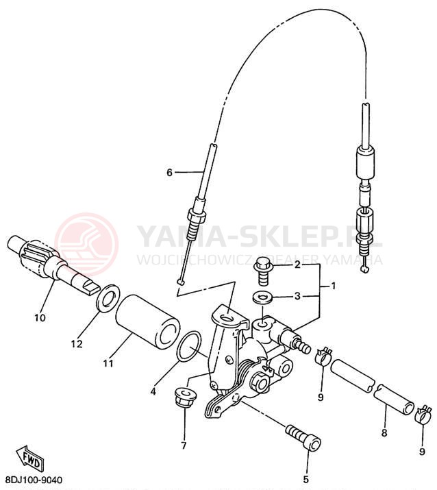 Schemat "Pompa olejowa" do Yamaha VENTURE 500 XL VT500XLC