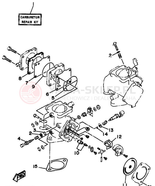 Schemat "Zestaw naprawczy" do Yamaha WAVE BLASTER II WB760V
