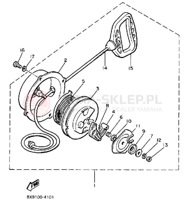 Schemat "rozrusznik" do Yamaha PHAZER PZ480L