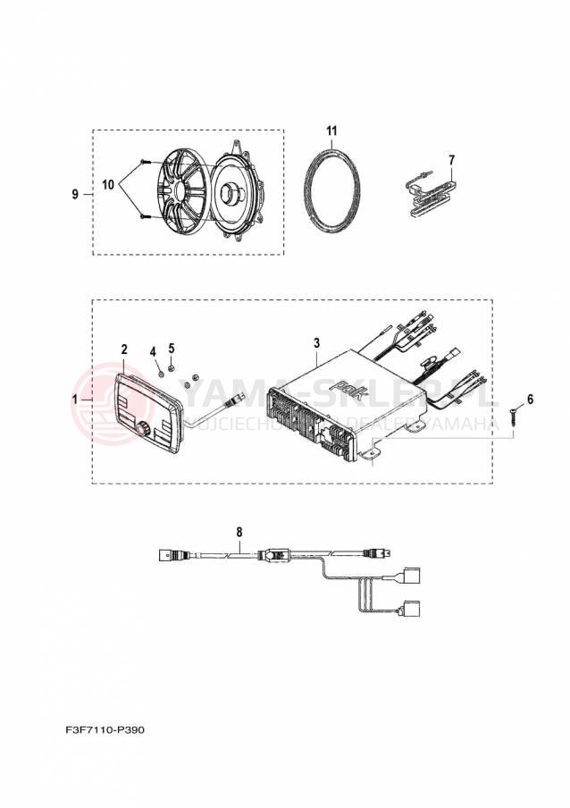 Schemat "Nagłośnienie" do Yamaha 242 LIMITED SAT1800JP