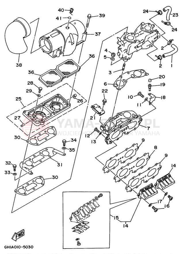 Schemat "Wtrysk paliwa" do Yamaha WAVE VENTURE WVT700T