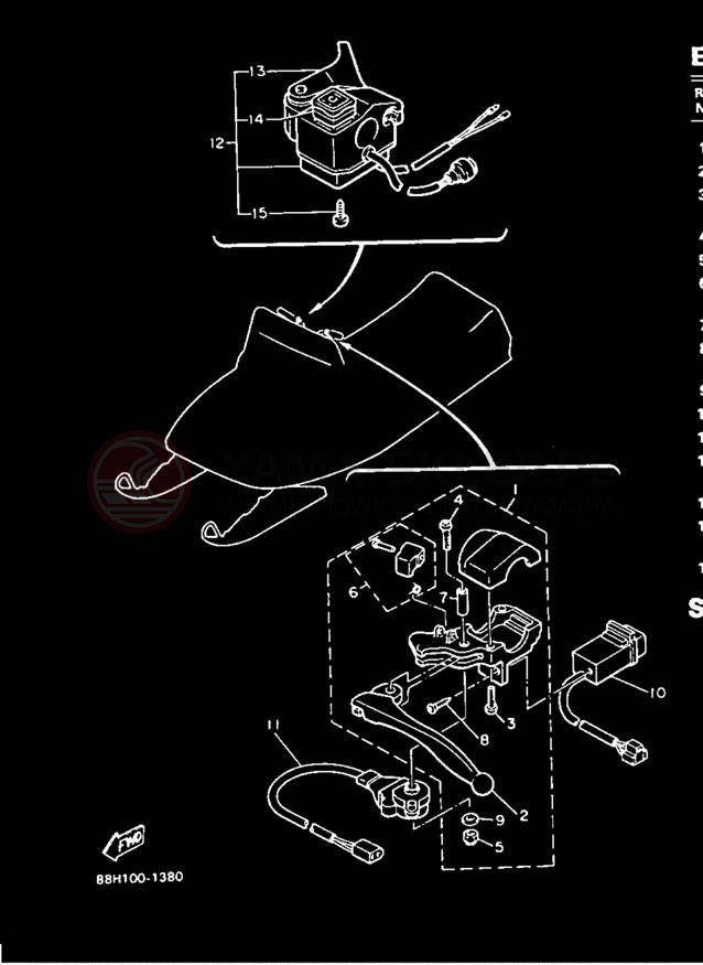 Schemat "układ elektryczny" do Yamaha PHAZER II PZ480R