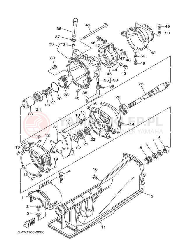 Schemat "JET UNIT" do Yamaha GP760 GP760Y