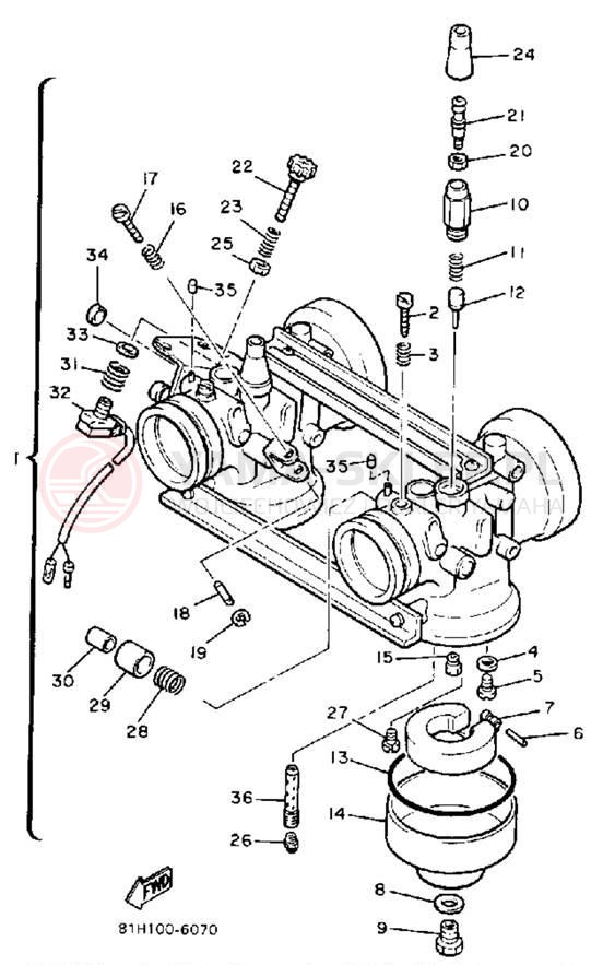 Schemat "Gaźnik" do Yamaha PHAZER PZ480L