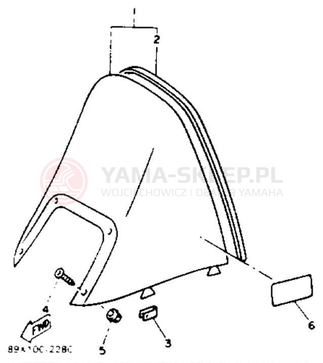 Schemat "Szyba" do Yamaha ENTICER II LT ET410TRT