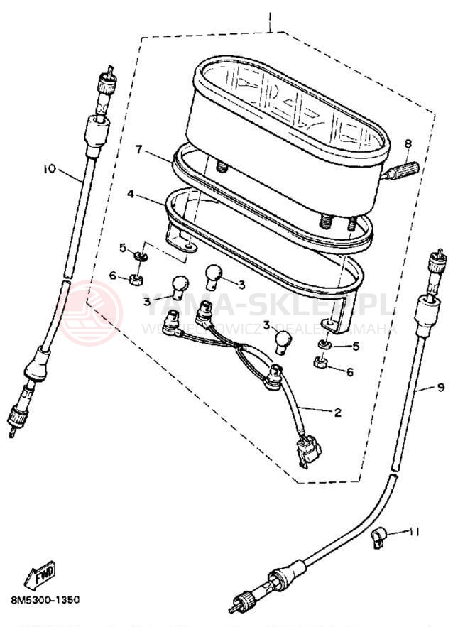 Schemat "licznik" do Yamaha V-MAX VMX540H
