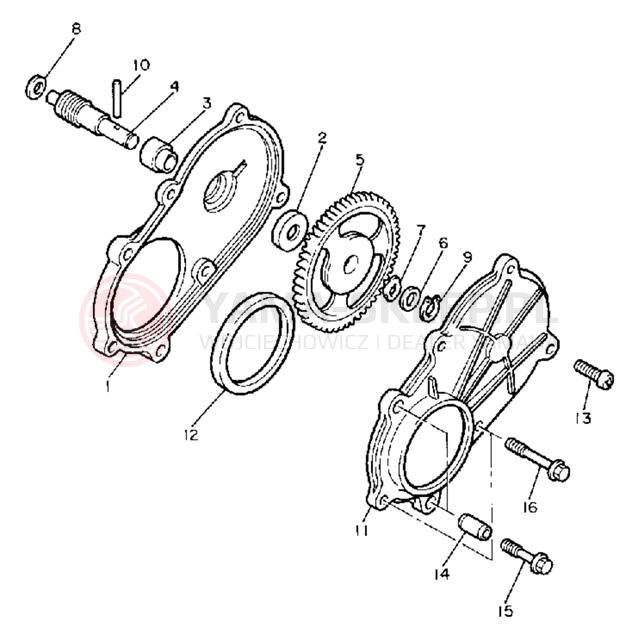 Schemat "przeniesienie napędu" do Yamaha OVATION LE CS340ES