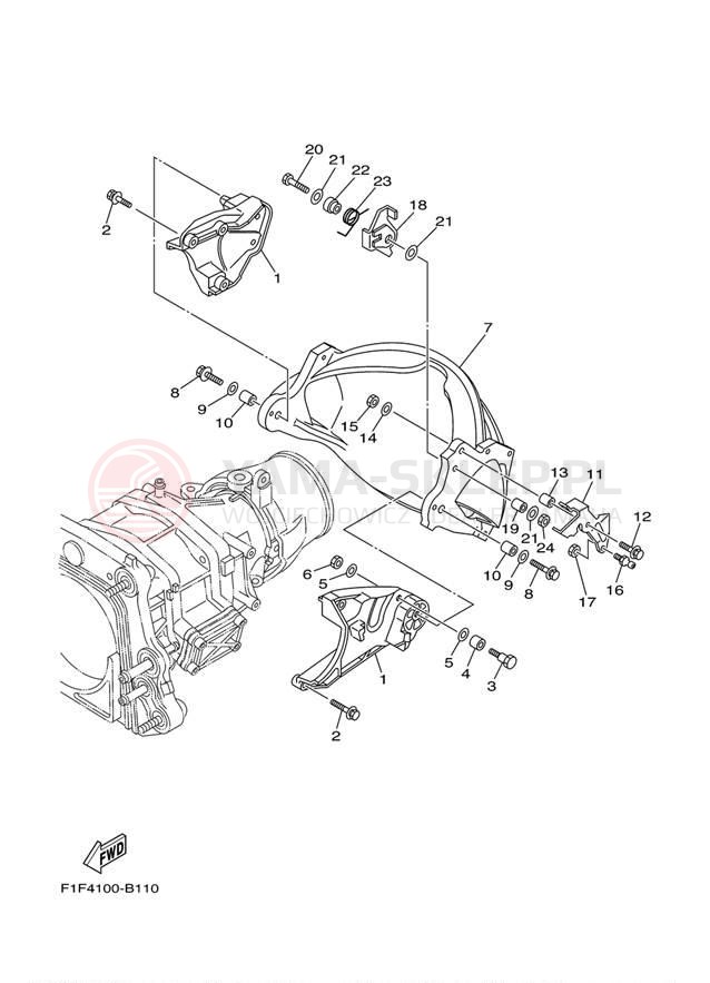 Schemat "JET UNIT" do Yamaha XLT1200 XA1200AB