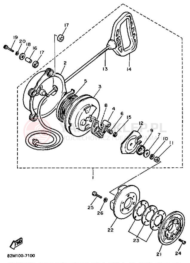 Schemat "rozrusznik" do Yamaha EXCITER EX570N