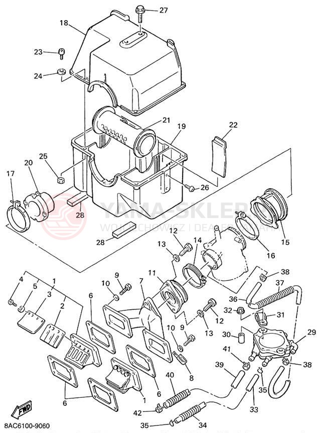 Schemat "Wtrysk paliwa" do Yamaha VK540 III VK540EC