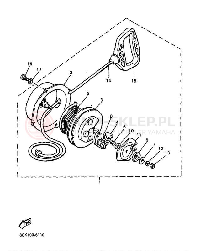 Schemat "rozrusznik" do Yamaha PHAZER MOUNTAIN LITE PZ480STB