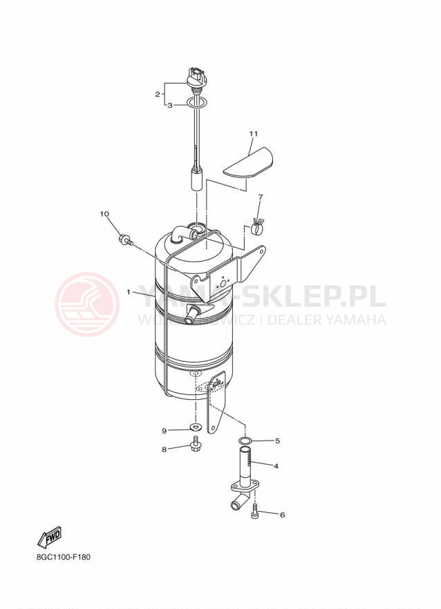 Schemat "Miska olejowa" do Yamaha PHAZER RTX PZ50RTFB