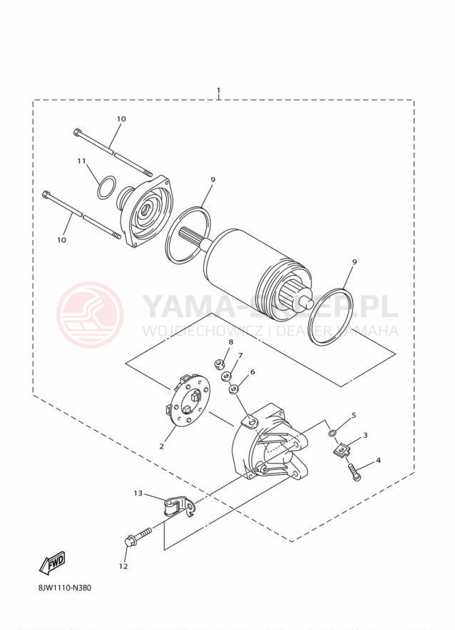 Schemat "rozrusznik" do Yamaha SRVIPER X TX LE SR10XLFO