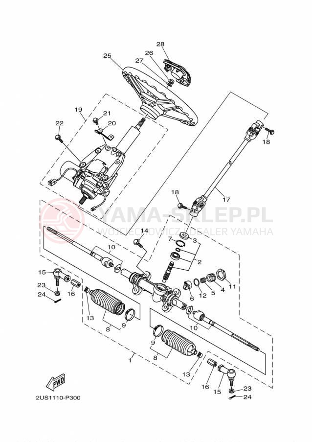 Schemat "Półki zawieszenia" do Yamaha VIKING VI EPS SE YXC700PSFS