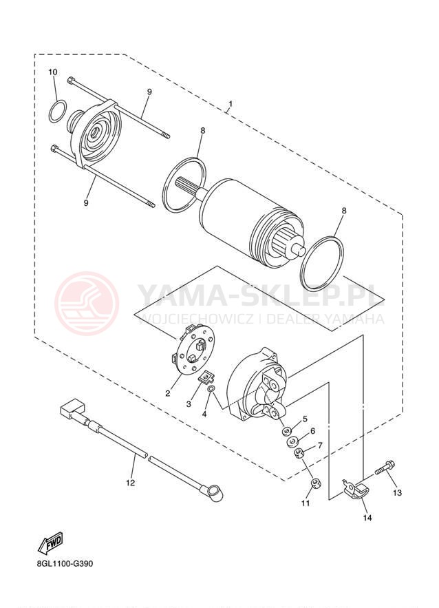 Schemat "rozrusznik" do Yamaha FX NYTRO FX10AW